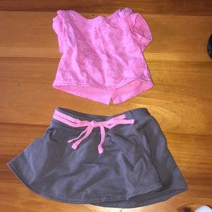 American Girl Skirt and Tee Outfit!